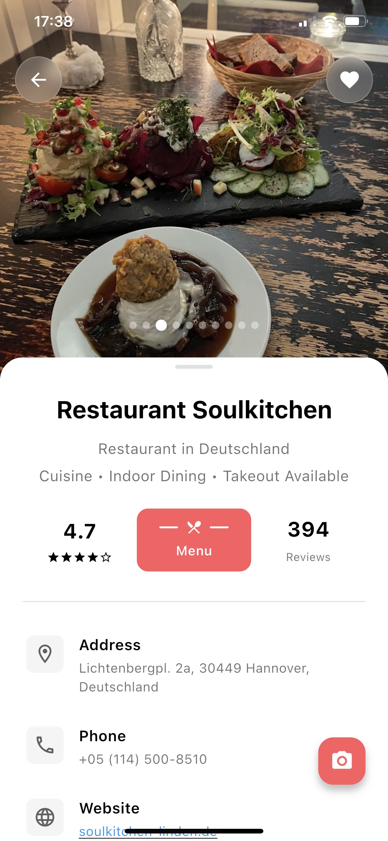 Explore restaurants